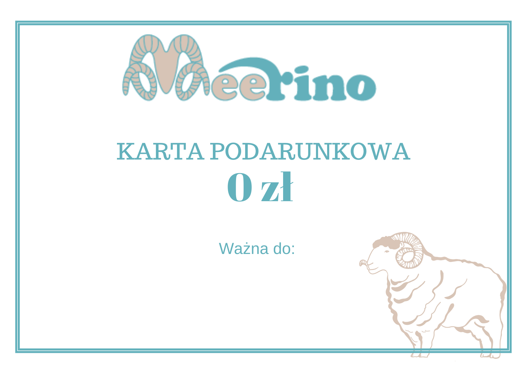 Voucher/ karta podarunkowa - Meerino zdjęcie 1