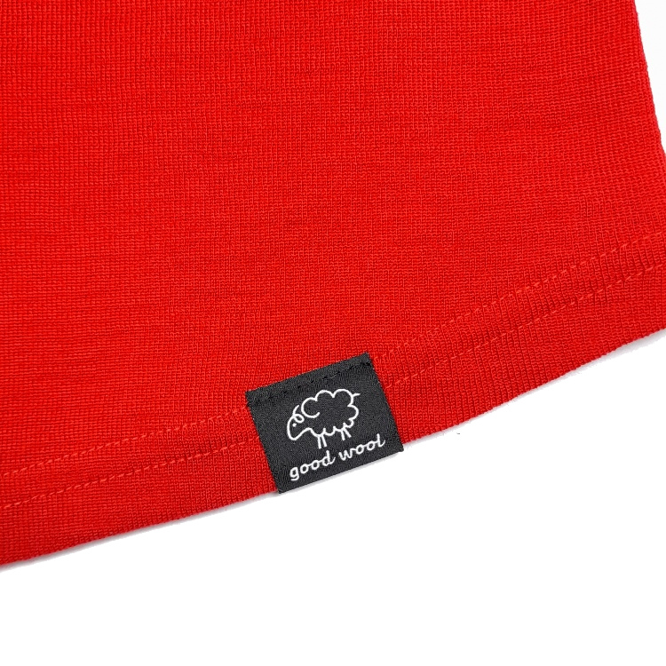 Koszulka T-shirt merino czerwona Good Wool + czapka z daszkiem Simple Wool - Good Wool zdjęcie 3