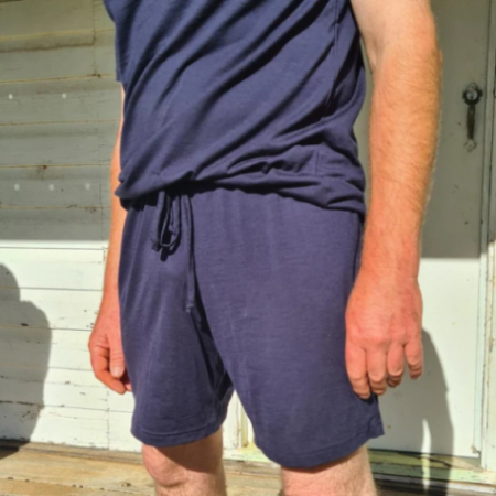 Piżama męska szorty + t-shirt 100% merino Sleepy merino