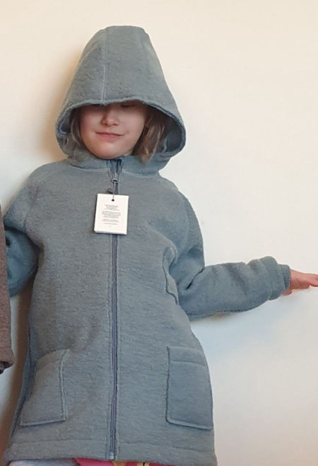 Kurtka zimowa dziecięca z parzonej wełny.