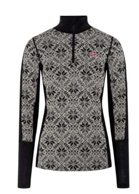 Bluza z zamkiem 100% merino Anna Kari Traa