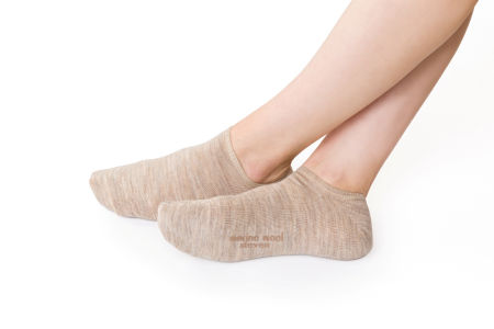 STEVEN stopki melanż beż 75% merino