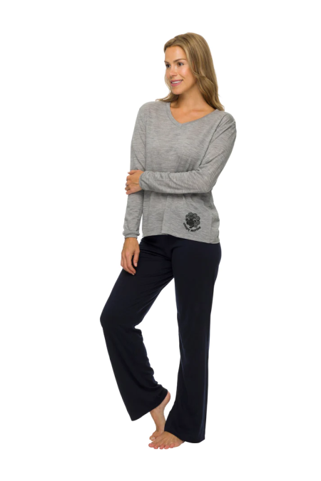 Spodnie  do spania piżama damska z wełny merynosów