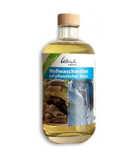 Płyn do prania wełny na bazie roślinnej 500ml szklana butelka