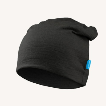 Czapka z wełny merino dla dorosłych czarna i petrol