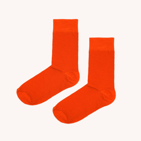 Skarpety pomarańczowe 80% merino