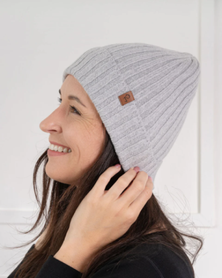Czapka  z wełny merino prążkowana damska menique