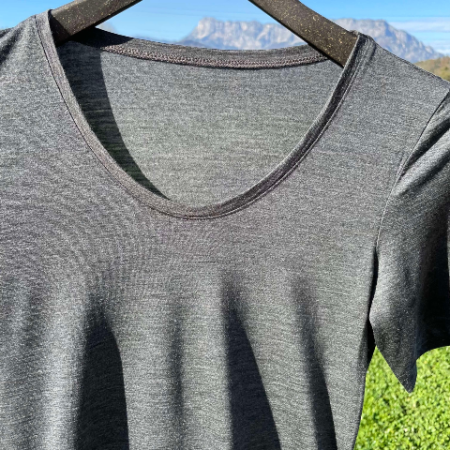 Koszulka t-shirt wełna merino + tencel damska Gluckskind