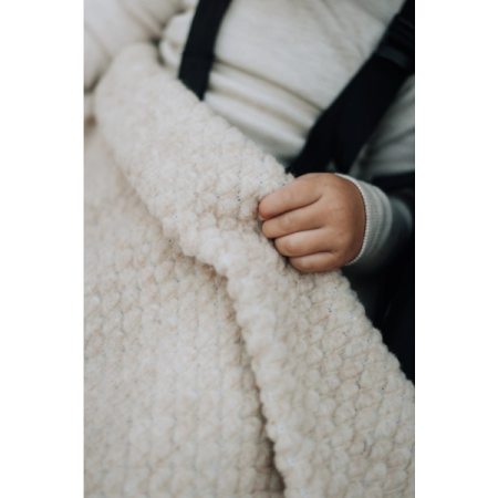 Kocyk dziecięcy boucle z 100% wełny merino