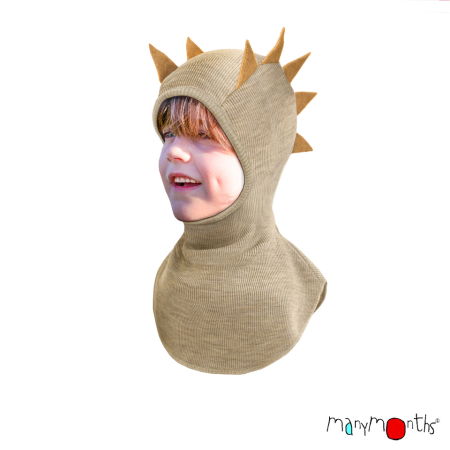 ManyMonths Kominiarka z wełny merynosów - beżowy Dino