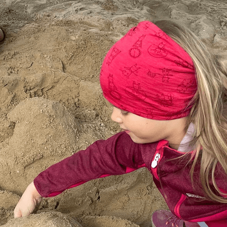 Komin dziecięcy z wełny merino jedwab Gluckskind Heywool kózki