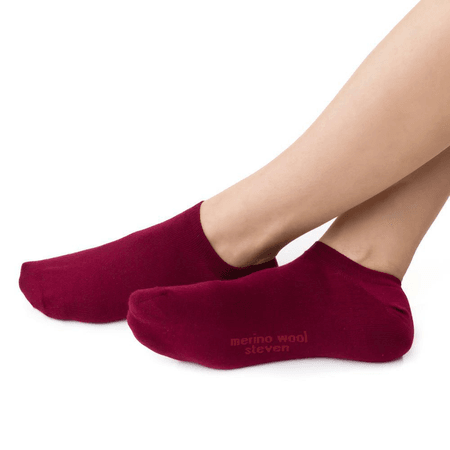 STEVEN stopki bordo 75% merino