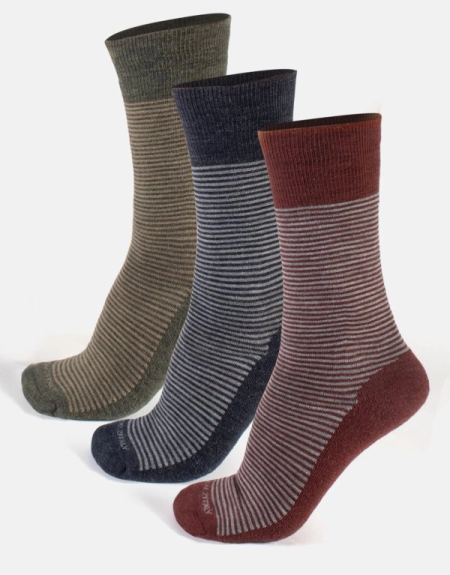 Grubsze skarpety paski 72% merino Calzitaly