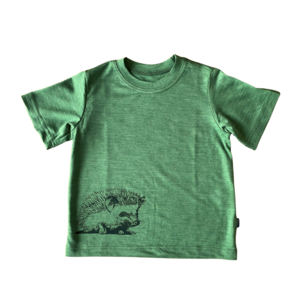 Koszulka t-shirt wełna merino + jedwab dziecięca jeż Gluckskind - Glückskind zdjęcie 2