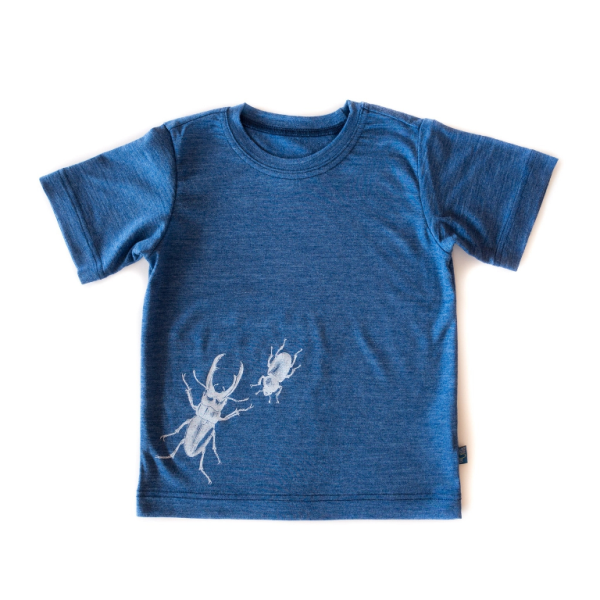 Koszulka t-shirt wełna merino + jedwab dziecięca chrabąszcz Gluckskind - Glückskind zdjęcie 1