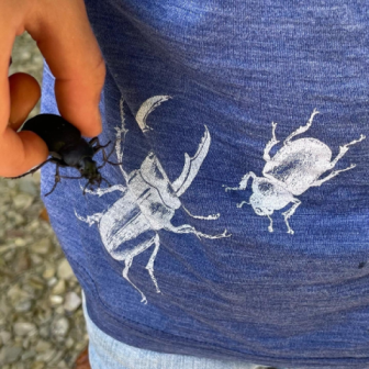 Koszulka t-shirt wełna merino + jedwab dziecięca chrabąszcz Gluckskind - Glückskind zdjęcie 2