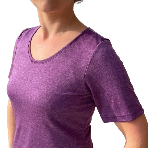 Koszulka t-shirt wełna merino + tencel damska Gluckskind - Glückskind zdjęcie 3