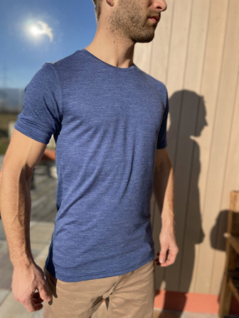Koszulka t-shirt wełna merino + jedwab męska Gluckskind - Glückskind zdjęcie 2