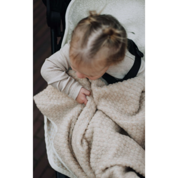 Kocyk dziecięcy boucle z 100% wełny merino - Kico label zdjęcie 3