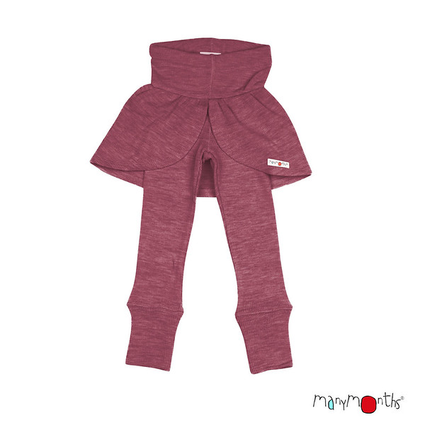 ManyMonths Legginsy "motyl" ciemny róż / burgundowy - ManyMonths zdjęcie 1