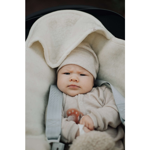 Śpiworek, otulacz dla niemowlaków do fotelików Maxi Cosi z 100% wełny merino - Kico label zdjęcie 3