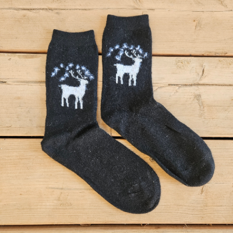 Skarpety 95% wełny merino Noravilla renifer, kolory zdjęcie 1