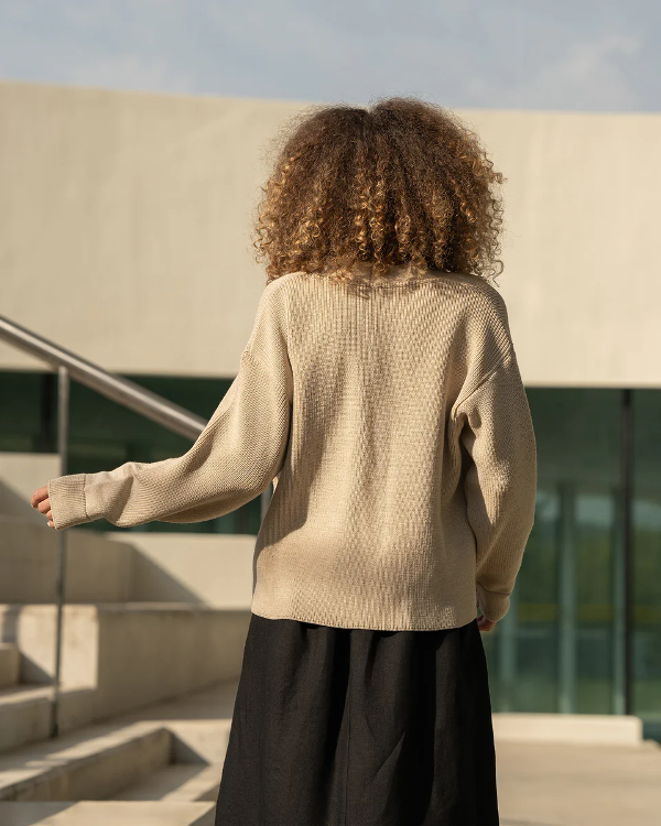 Sweter rozpinany 100% wełny merynos 